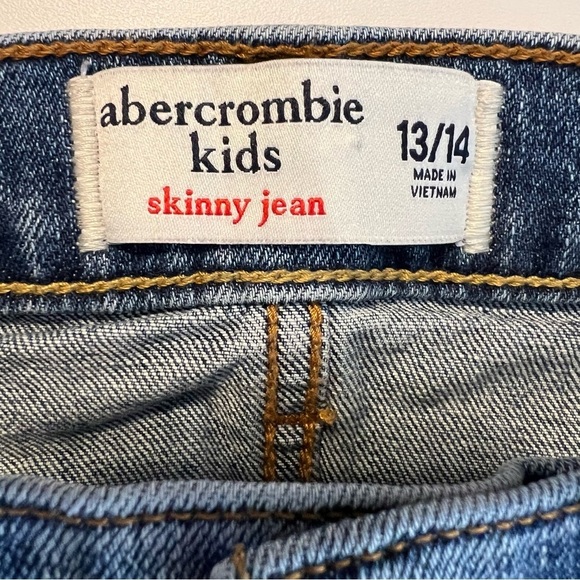Abercrombie Kids 1892 Jeans Size 13/14 Distressed Skinny Excellent 90s y2k  Boys - Picture 5 of 10